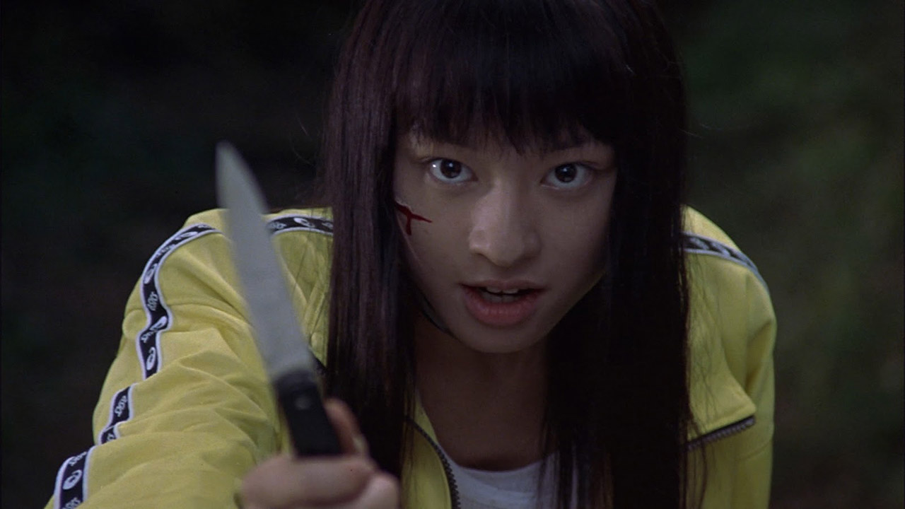 chigumi from japanese horror movie battle royale with knife