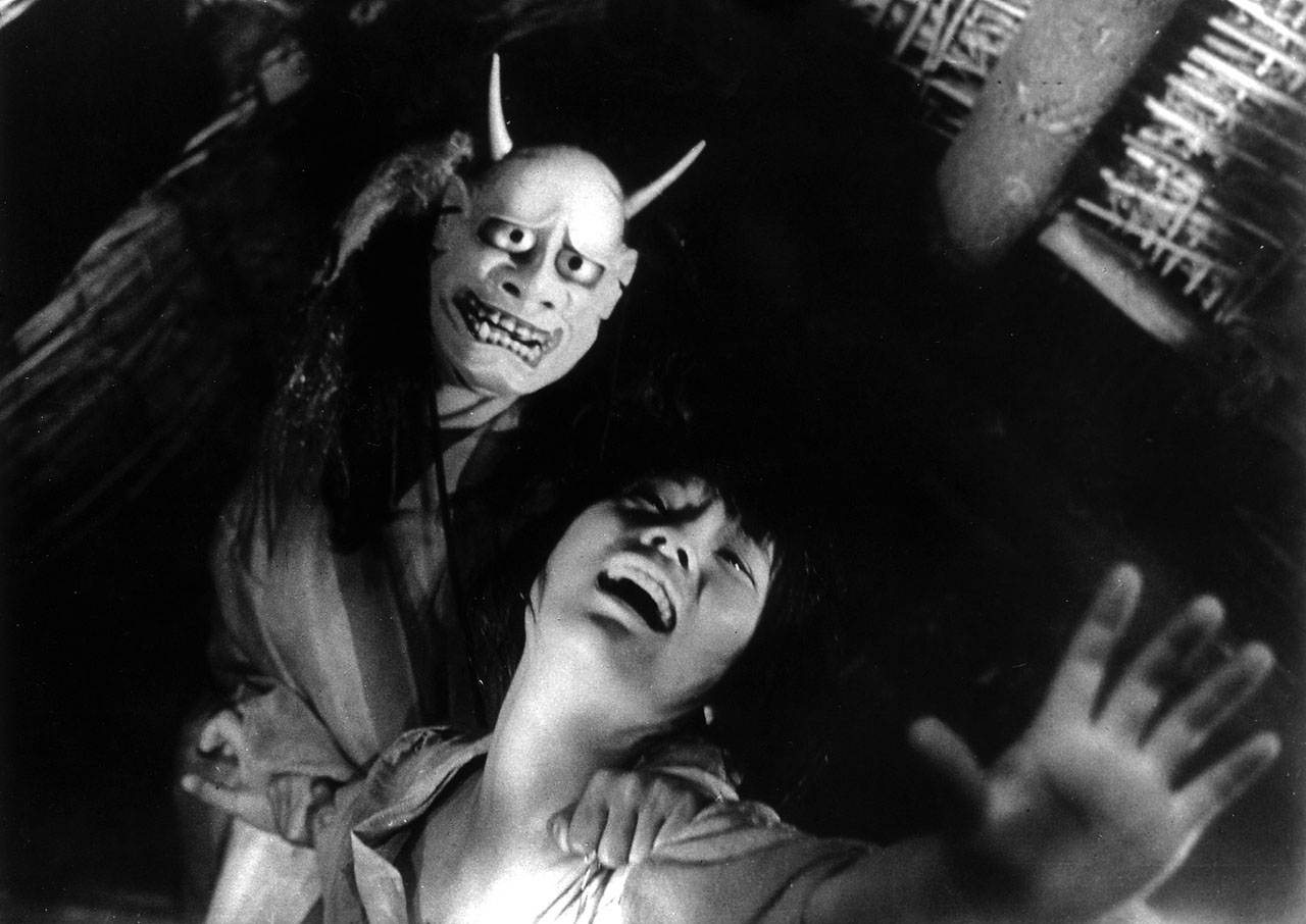 demon mask from japanese horror movie onibaba