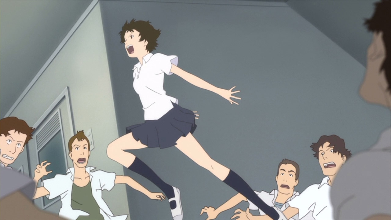 makoto jumping in the girl who leapt through time
